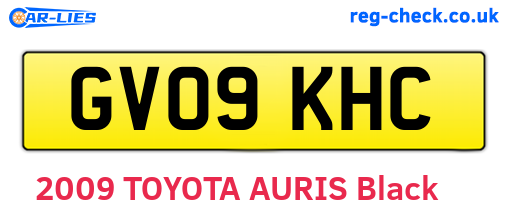 GV09KHC are the vehicle registration plates.