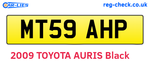 MT59AHP are the vehicle registration plates.