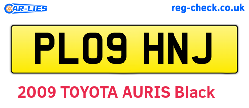 PL09HNJ are the vehicle registration plates.
