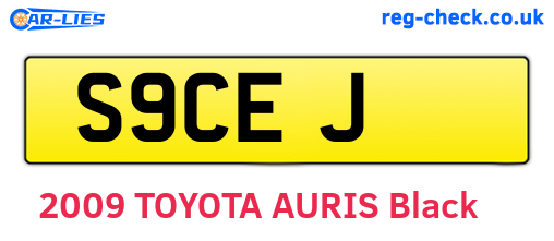 S9CEJ are the vehicle registration plates.