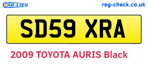 SD59XRA are the vehicle registration plates.