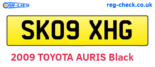 SK09XHG are the vehicle registration plates.