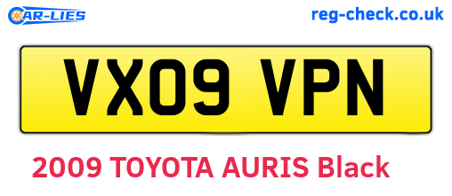 VX09VPN are the vehicle registration plates.