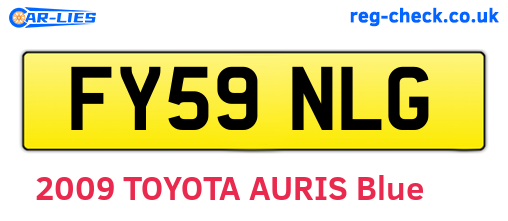 FY59NLG are the vehicle registration plates.