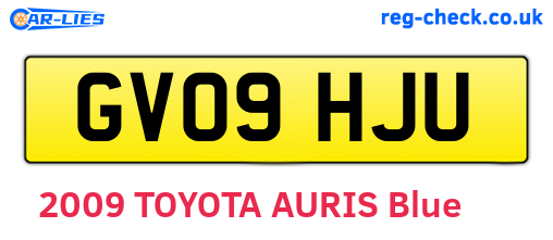 GV09HJU are the vehicle registration plates.