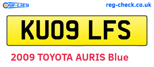 KU09LFS are the vehicle registration plates.