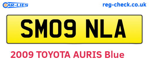 SM09NLA are the vehicle registration plates.