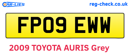 FP09EWW are the vehicle registration plates.