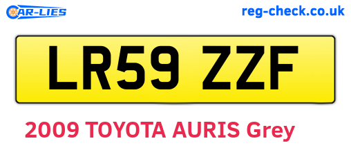 LR59ZZF are the vehicle registration plates.