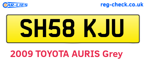 SH58KJU are the vehicle registration plates.
