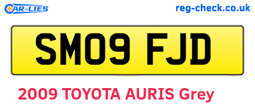 SM09FJD are the vehicle registration plates.