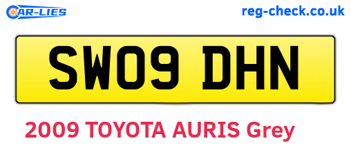 SW09DHN are the vehicle registration plates.