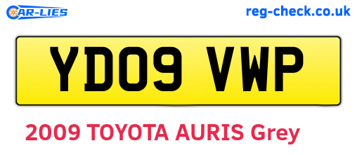 YD09VWP are the vehicle registration plates.