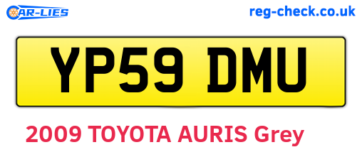 YP59DMU are the vehicle registration plates.