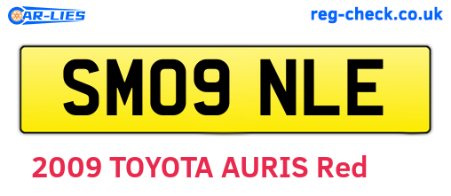 SM09NLE are the vehicle registration plates.