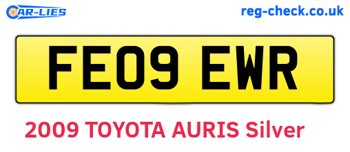 FE09EWR are the vehicle registration plates.