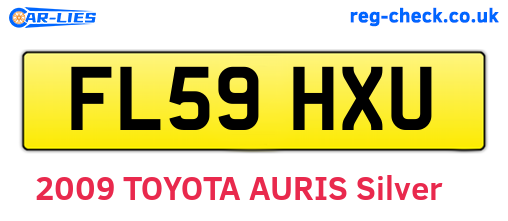 FL59HXU are the vehicle registration plates.