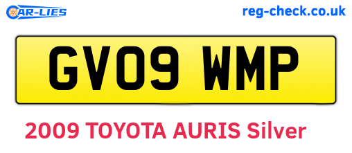GV09WMP are the vehicle registration plates.