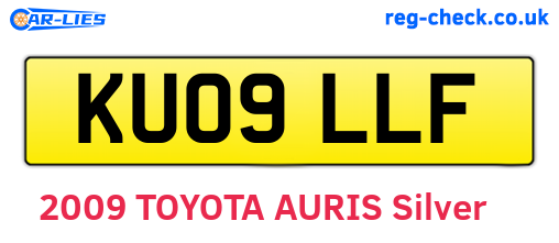 KU09LLF are the vehicle registration plates.
