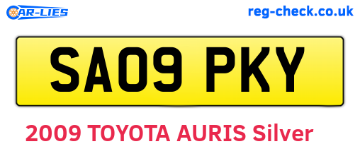 SA09PKY are the vehicle registration plates.