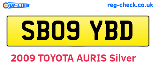SB09YBD are the vehicle registration plates.