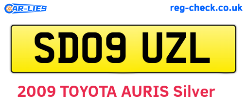 SD09UZL are the vehicle registration plates.