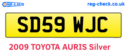 SD59WJC are the vehicle registration plates.