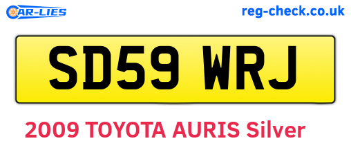 SD59WRJ are the vehicle registration plates.