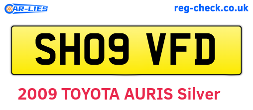 SH09VFD are the vehicle registration plates.