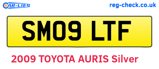 SM09LTF are the vehicle registration plates.