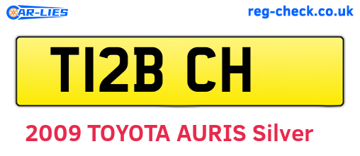 T12BCH are the vehicle registration plates.