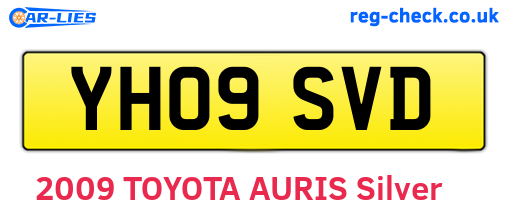 YH09SVD are the vehicle registration plates.