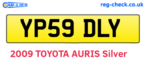 YP59DLY are the vehicle registration plates.