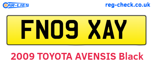 FN09XAY are the vehicle registration plates.