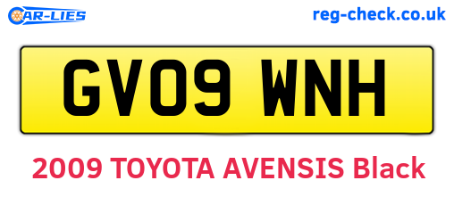GV09WNH are the vehicle registration plates.