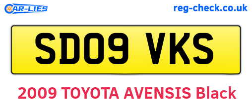 SD09VKS are the vehicle registration plates.