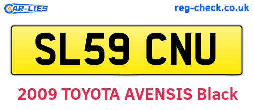 SL59CNU are the vehicle registration plates.