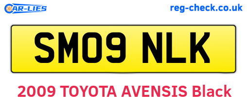 SM09NLK are the vehicle registration plates.