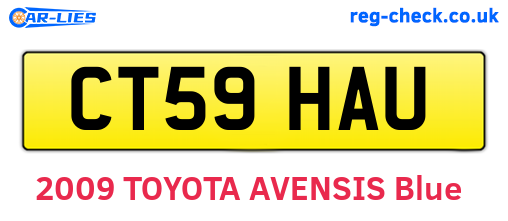 CT59HAU are the vehicle registration plates.