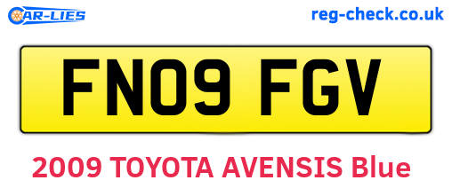 FN09FGV are the vehicle registration plates.