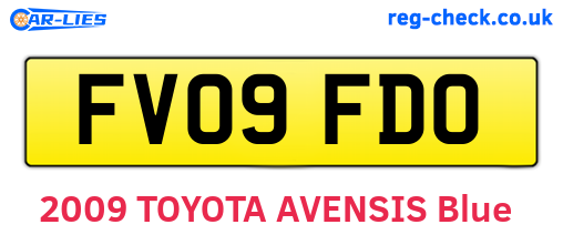 FV09FDO are the vehicle registration plates.