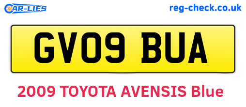 GV09BUA are the vehicle registration plates.