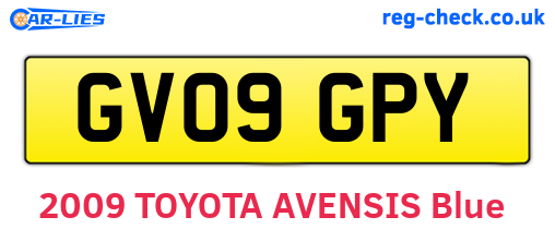 GV09GPY are the vehicle registration plates.
