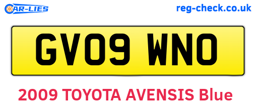 GV09WNO are the vehicle registration plates.