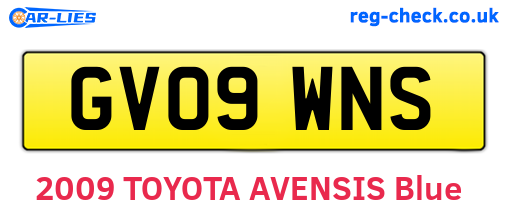 GV09WNS are the vehicle registration plates.