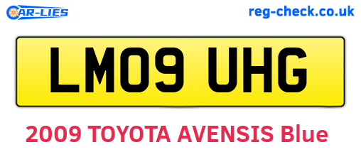 LM09UHG are the vehicle registration plates.
