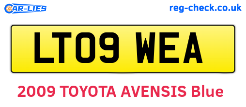 LT09WEA are the vehicle registration plates.