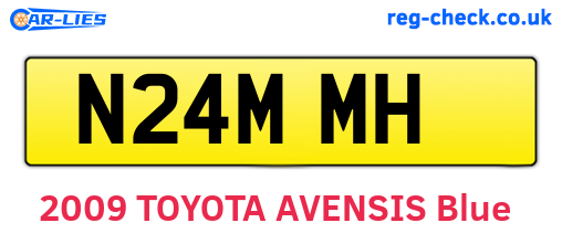 N24MMH are the vehicle registration plates.