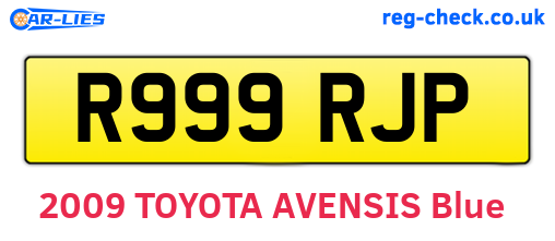 R999RJP are the vehicle registration plates.