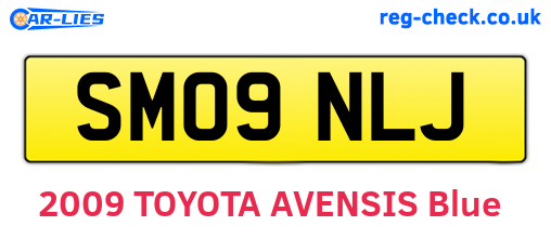 SM09NLJ are the vehicle registration plates.